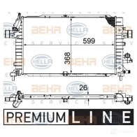 Радиатор охлаждения двигателя HELLA 0Q74UW 46407 _BEHR HELLA SERVICE_ 8mk376745791 - Изображение 3