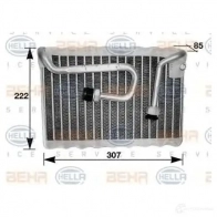 Испаритель кондиционера HELLA _BEHR HELLA SERVICE_ 8fv351210421 41819 LIDSM89