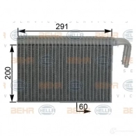 Испаритель кондиционера HELLA 41935 8fv351330641 3K6E7C _BEHR HELLA SERVICE_ - Изображение 2