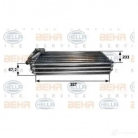 Испаритель кондиционера HELLA 8fv351211101 41856 5BVPF _BEHR HELLA SERVICE_