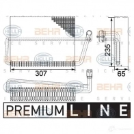 Испаритель кондиционера HELLA _BEHR HELLA SERVICE_ Mercedes S-Class (W220) 2 Седан 2.8 S 280 (220.063. 2263) 204 л.с. 1998 – 2005 MDBJV 8fv351330491