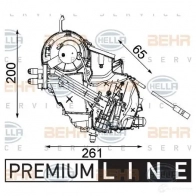 Испаритель кондиционера HELLA _BEHR HELLA SERVICE_ 8fv351330161 YPO3M 41916