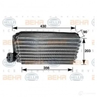 Испаритель кондиционера HELLA Mercedes S-Class (W140, C140) 3 1991 – 1998 EOWD2 8fv351210101 _BEHR HELLA SERVICE_