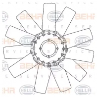 Крыльчатка охлаждения двигателя HELLA 5KP Q7ZH 50200 8mv376906581 4045621514709