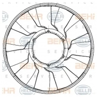 Крыльчатка охлаждения двигателя HELLA 8mv376907271 4045621515126 50240 2LL5 76B - Изображение 2