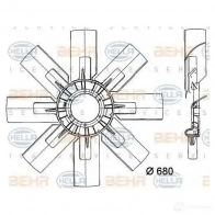 Крыльчатка охлаждения двигателя HELLA _BEHR HELLA SERVICE_ 49860 RF5TJ27 8mv376727021