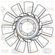 Крыльчатка охлаждения двигателя HELLA 50243 TN9Z YZ2 4045621515157 8mv376907301 - Изображение 2