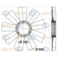 Крыльчатка охлаждения двигателя HELLA 8mv376757791 _BEHR HELLA SERVICE_ 50103 GRLK6