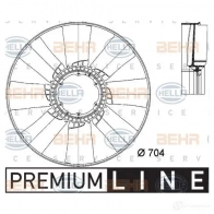 Крыльчатка охлаждения двигателя HELLA 8mv376733251 XE1SL8W 50020 _BEHR HELLA SERVICE_
