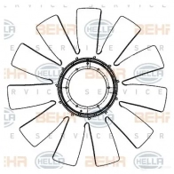 Крыльчатка охлаждения двигателя HELLA 50202 PFZ G5X 4045621514723 8mv376906601 - Изображение 2