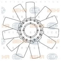 Крыльчатка охлаждения двигателя HELLA 4045621514761 50205 8mv376906641 Z6VGJ 8 - Изображение 2