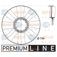 Крыльчатка охлаждения двигателя HELLA 50048 8mv376741171 _BEHR HELLA SERVICE_ T7KVZ