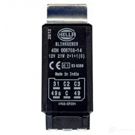 Реле поворотников, поворотов HELLA 4082300296815 19122 M59 HYLZ 4dn008768141