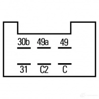 Реле поворотников, поворотов HELLA 4dm001863081 1423014545 YQBSB 0 40015 - Изображение 3
