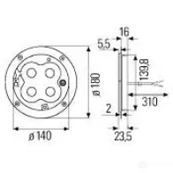 Рамка HELLA WCM7WC Carg oLED 4427037 9xd344118101