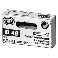 Комплект предохранителей HELLA 8js003481823 D 48 43670 18T8WW