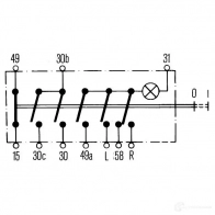 Кнопка аварийной сигнализации HELLA 063 009 6hf002372041 20237 DVQ7Y - Изображение 3