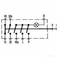 Кнопка аварийной сигнализации HELLA YXQ38R 6hf001579011 20231 0630 04 - Изображение 3