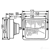 Фара HELLA OQS4S E1 34463 1aa004109201 11286 - Изображение 2