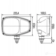 Фара HELLA 67BQ8H 1ee996174201 1423013380 E4 11372 - Изображение 2