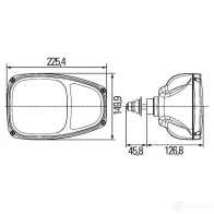 Фара HELLA Combi 220 1ee996174011 5960914 E4 11372 - Изображение 2