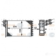 Радиатор печки, теплообменник HELLA _BEHR HELLA SERVICE_ 945O1X 39847 8fh351311021 - Изображение 6