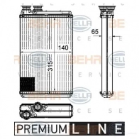 Радиатор печки, теплообменник HELLA _BEHR HELLA SERVICE_ 722GK3 8fh351315571 40051