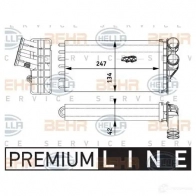 Радиатор печки, теплообменник HELLA H6BSVF _BEHR HELLA SERVICE_ 39865 8fh351311261