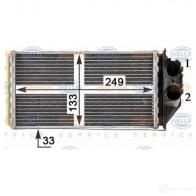 Радиатор печки, теплообменник HELLA 8fh351315471 40043 _BEHR HELLA SERVICE_ VUJJZ0 - Изображение 6