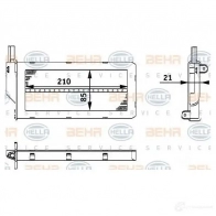 Радиатор печки, теплообменник HELLA 8fh351312121 _BEHR HELLA SERVICE_ BAXJXD Peugeot 307