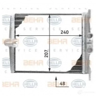 Радиатор печки, теплообменник HELLA 8fh351311741 Mercedes S-Class (W140) 3 Седан 5.0 S 500 (140.050. 140.051) 320 л.с. 1993 – 1998 J65AC _BEHR HELLA SERVICE_