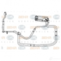 Трубка шланг кондиционера HELLA _BEHR HELLA SERVICE_ 9gs351338351 Ford Transit 7 (FA) Фургон 2.4 TDCi 4x4 140 л.с. 2006 – 2014 VWW2B5