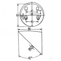 Держатель заднего фонаря HELLA Z85KT2 7 8hg002247001 43093 4082300192315 - Изображение 2
