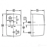 Поворотник HELLA 14128 2ba002652111 E1 42764 021015 - Изображение 2