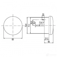 Поворотник HELLA E4 2741 14422 2BA 959 011-301 E4 12373 - Изображение 2