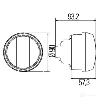 Поворотник HELLA FTNTN 14504 E1 2586 2be010102011 - Изображение 2