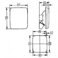 Поворотник HELLA 2ba005200151 E1 32764 MTK6T4 14173 - Изображение 2
