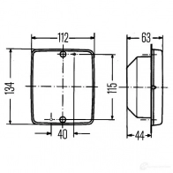 Поворотник HELLA 2BA 003 236-321 14154 021261 E1 32764 - Изображение 2