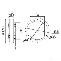 Поворотник HELLA 14425 4082300282962 L 5H08F 2ba959932011 - Изображение 2