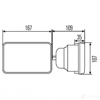 Вставка фары HELLA E1 24460 012842 1ab003177791 11299 - Изображение 2