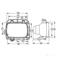 Вставка фары HELLA 1ae003427271 T01LNTW E1 24523 11350 - Изображение 2
