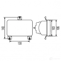 Вставка фары HELLA B52TDJ 1ab003177611 E1 34450 11298 - Изображение 2