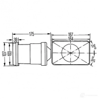 Фара HELLA 11557 E1 21690 012406 1BL 005 380-011 - Изображение 2
