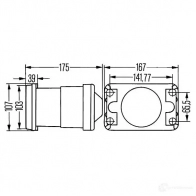 Вставка фары HELLA 11561 012434 E1 21690 1bl005380031 - Изображение 2