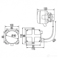 Вставка противотуманной фары HELLA E1 917 54939904 90 mm Classic 1k0008192001 - Изображение 2