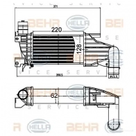 Интеркулер HELLA 8ml376988404 4045621517762 47865 95M TEF - Изображение 2