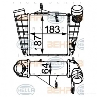 Интеркулер HELLA 4045621517397 8ml376760584 X3V 04S 47653 - Изображение 2