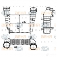 Интеркулер HELLA 8ml376776634 B445P UB 47724 4045621517328 - Изображение 2