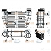 Интеркулер HELLA RMVG6 5P 4045621517465 47837 8ml376988044 - Изображение 2