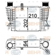 Интеркулер HELLA UBEQ9Z 4 4045621511074 47636 8ml376756624 - Изображение 2